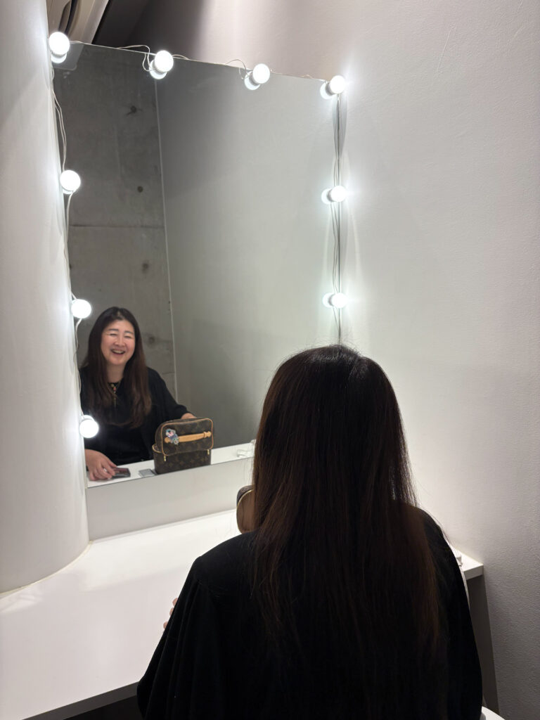 和泉貴子 Youtube撮影 控室にて